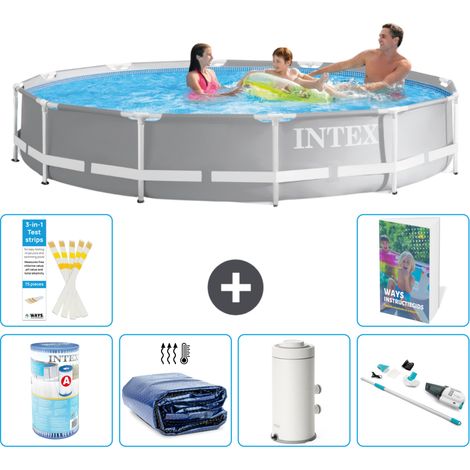 Prism Frame Pool Rund - 366x76 cm - 7-teilig S120