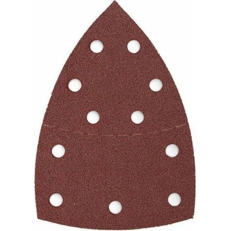 Feuilles Abrasives - Triangle 105x152 mm - Grain 80 - Auto-adhésif - Lot de 50 (1/4)