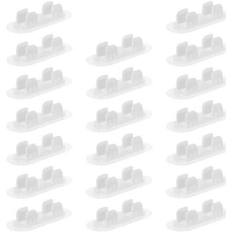 Lot de 20 Clips Auto-adhésifs pour Tuyaux 13-16 Mm, Supports Tuyauterie en Plastique Résistants à L’humidité et Température, Colliers Serrage Faciles Fixer Plomberie - (1/5)