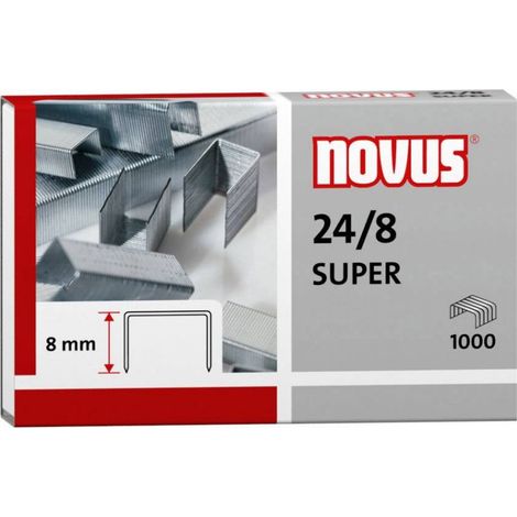 NOVUS Heftklammer 040-0038 24/8 Super verzinkt 1.000 St.Pack. (1/2)