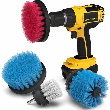 Spazzola per trapano - Prodotti per la pulizia - Kit - Accessori per il bagno - Detergente per doccia - Tappetino da bagno - Accessori per la cucina - Detergente per fughe - Spazzola per piatti - Pian (1/5)
