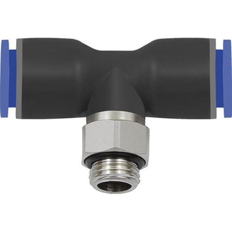 T-Steckverschraubung Blaue Serie, drehbar, G 1/4 a, Schlauch-Ø 6 RIEGLER (1/2)