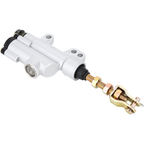 Maître-cylindre de frein arrière hydraulique, pompe argent pour moto quad dirt bike (1/5)