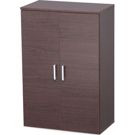 Iris Ohyama, muebles, estantería, armario, organizador de zapatos, unos 18 pares, SR-6035 - marrón, ancho 34,9 x diámetro 60 x h90 cm