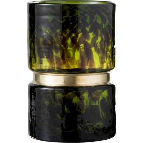 Vase Rond Design "Tâche Winter" 23cm Vert (1/2)