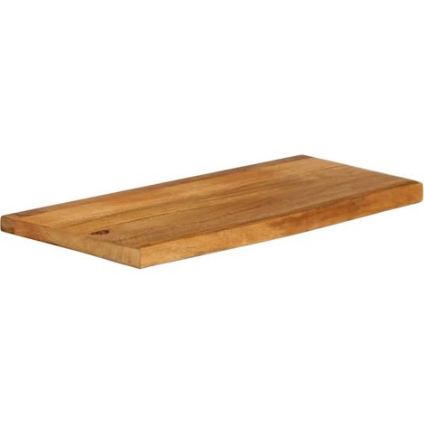 Dessus de table  Dessus de bureau  Plateau de table à bord vivant 70x40x3,8 cm bois massif manguier
