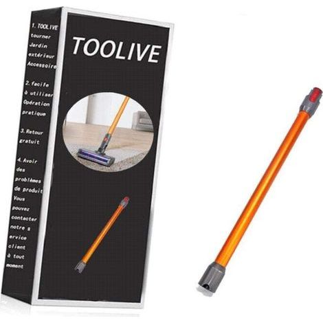INHHUB Teleskoprohr, starre Stangenverlängerung, kompatibel mit Dyson V11, V10, V15, V8 und V7, 73 cm Länge, Schnellverschlussrohr – Orange – INHHUB