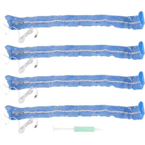 4er-Pack aufblasbare Campinglaternen, faltbar, mit Lichtleiste, leicht zu verstauen, ideal für Outdoor-Aktivitäten und Camping. (1/4)