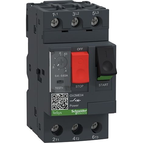 Automático para protección de motores 0,40/0,63A GV2ME04 de Schneider