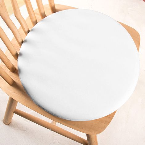Coussin de siège en mousse à mémoire de forme rond - Coussin ergonomique pour tabourets de bar et chaises - 45 x 45 x 4.5cm (1/5)
