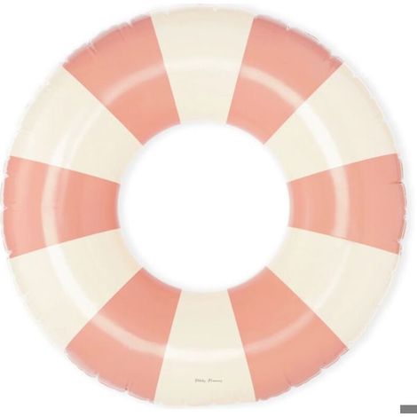 Galleggiante rosa per nuoto, galleggiante a righe retrò per nuoto, galleggiante da piscina (1/5)