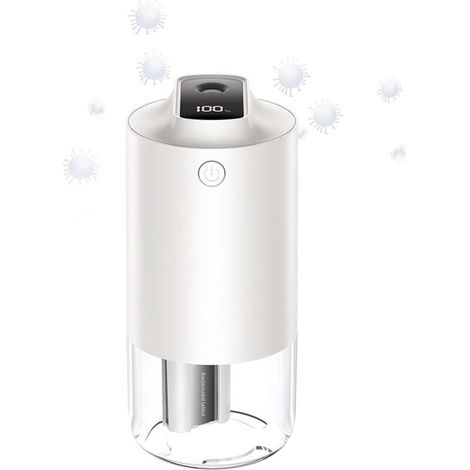 pair Humidificateur portable à brume froide, 250 ml, humidificateurs d'air sec USB avec purification automatique pour voiture, maison, bureau, 2 modes de brume (blanc) (1/4)