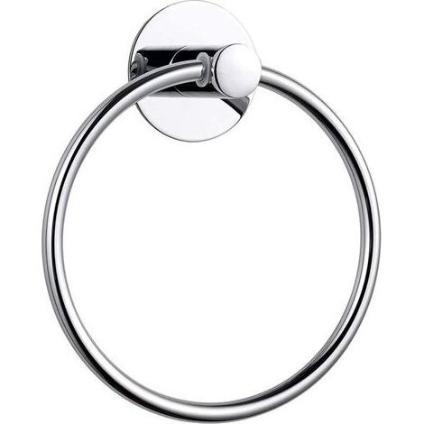 Anneau porte-serviettes rond chromé sans poinçon en acier inoxydable porte-serviettes porte-serviettes porte-serviettes porte-serviettes (1/4)