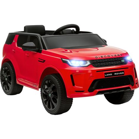 Kinder-Elektroauto, 12V Kinderfahrzeug mit Fernbedienung, LED-Lichtern, Musik und Hupe, 3-6 Jahre, Rot