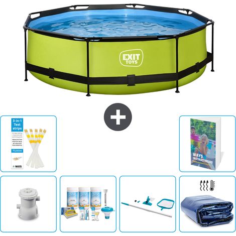 Exit Pool Rund - 300x76 cm - 7-teilig S267