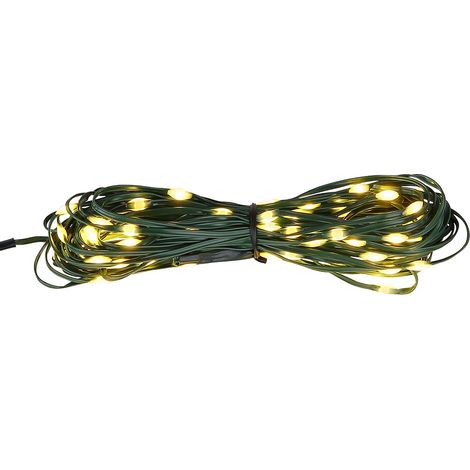 Guirlande lumineuse décoration de jardin LED décoration de Noël 8 fonctions L 1290cm vert foncé (1/5)