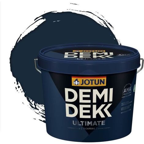 Peinture Bois - DEMI DEKK ULTIMATE - Satinée - RAL 5011 - 3L - Bleu Acier (1/2)