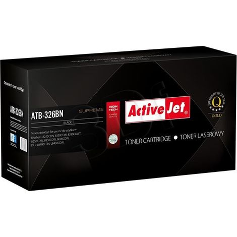 Tóner Activejet ATB-326BN para Brother TN-326BK (reemplazo, 4500 páginas)