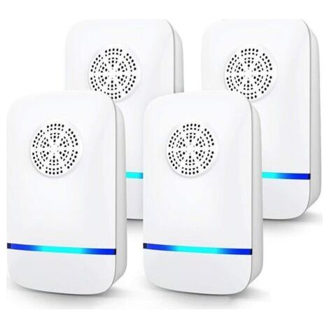 Répulsif Ultrasons 4 Pack Repulsif Souris Prise Anti Moustique Ultrason Electrique Ultrason Souris et Rats Portable Anti Moustique Interieur pour Souris Rongeurs Moustique Cafard Araignée (1/4)