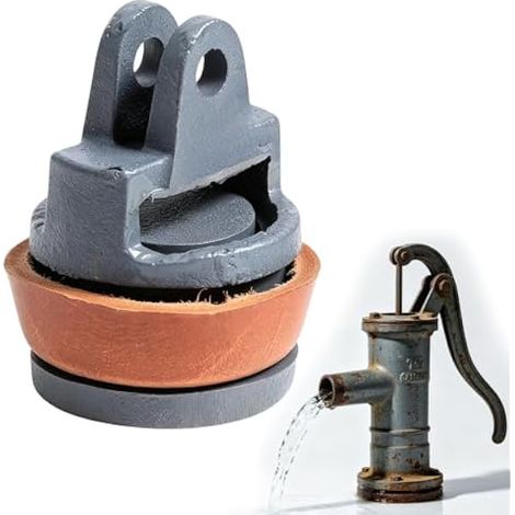 Pistons de Rechange pour Pompes Manuelles, Pompes de Jardin avec Joint en Cuir, Pompes Manuelles Type 75, Piston Complet pour Pompes à Eau Type 75, Idéal pour Les Puits et L'irrigation de Jardin (1/5)
