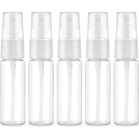 5 Pcs Flacon Vaporisateur, Atomiseur Transparent Flacon, Vaporisateur Vide Transparent Réutilisable, Bouteille Spray Vide pour Voyage, Nettoyage, Parfum, Soin Peau (20ml) (1/5)
