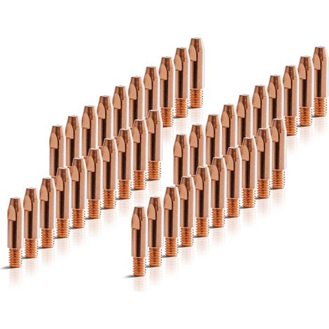 STAHLWERK 40 x puntas de contacto AK25 MB25 Puntas de contacto M6x28 0,8 mm MIG MAG (1/4)