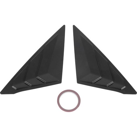 Persienne de fenêtre arrière gauche droite, 2 pièces, noir brillant, grille d'aération latérale, stores de couverture pour Civic 11e génération berline 2022 (1/5)