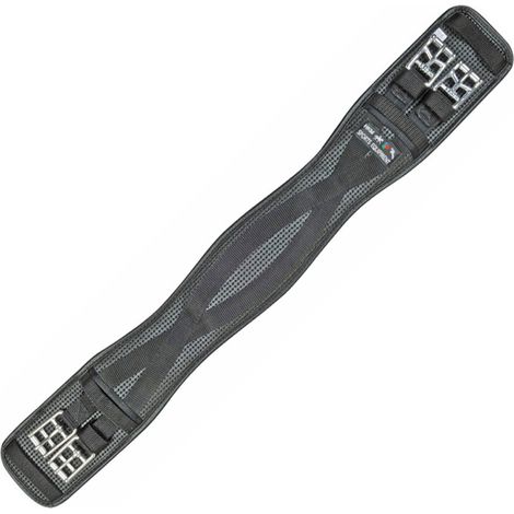40, Schwarz 9100: Antifiaccature PVC Gel-Dressurgurt mit doppelt gummiertem elastischem Snap Modell (1/3)