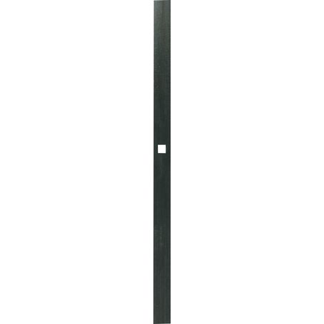 Tringle en acier phorétique noir longueur 2000 mm pour espagnolette plate - TORBEL