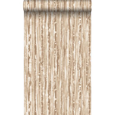 papier peint à rayures bronze brillant - Origin Wallcoverings (1/5)