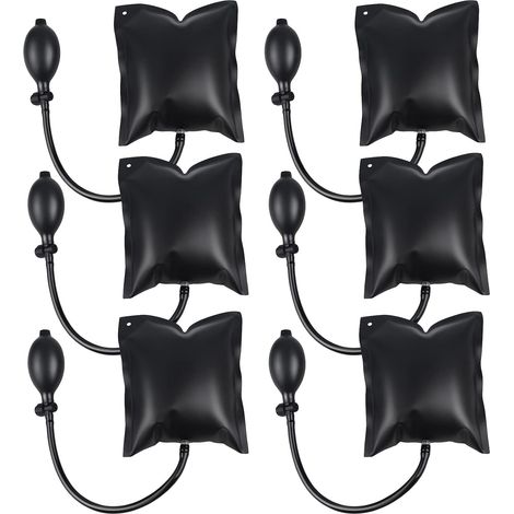 6 Pièces Air Wedge Pump Coussin de Montage, Pump Wedge Air Coussiné, Cale Gonflable, Positionnement Rapide des Portes Fenêtres, pour Installation de Portes et Fenêtres, Réparation de Voitures (1/5)