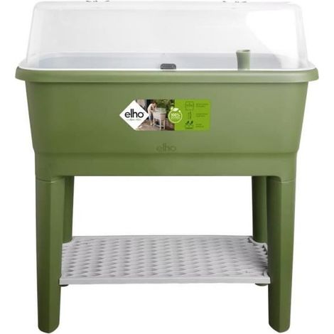 ELHO Noa Potager Sur Pied - Vert - L 79 x B 39 x H 94 cm - culture et récolte - 100% recyclé (1/5)