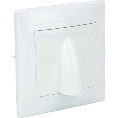 Cache pour sortie de câble Ø5/12mm Zyna - Blanc - Zenitech (1/5)