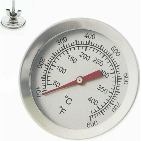Filiyano-Thermomètre de barbecue en acier inoxydable, thermomètre de four à pizza (1/4)