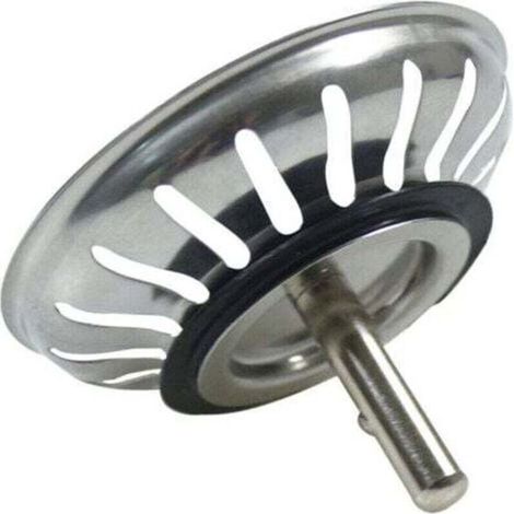 Panier bonde évier cuisine 78mm - Crépine inoxydable universelle - Pop-up lavable lave-vaisselle - Anti-bouchon et anti-débordement - Ménages et cuisiniers (1/4)
