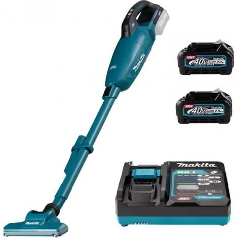 Aspirateur sans fil Makita CL001GD202 40 V 2x2 0 Ah accu.
