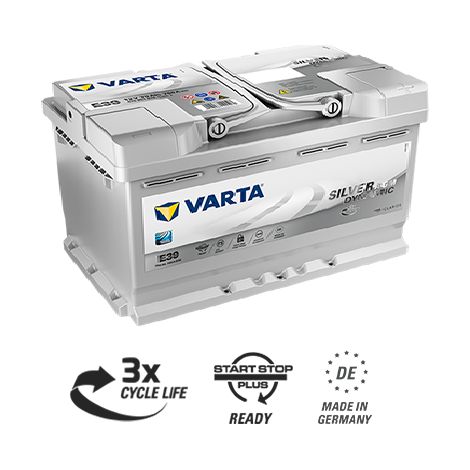 Batería Varta 70Ah Silver Dynamic AGM E39