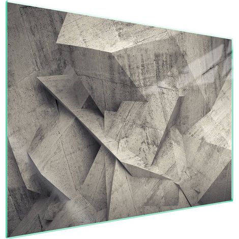 Plaque de protection en verre pour poêle 70x52 Skała (1/5)