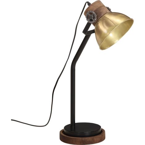 Lampe de bureau 25 W laiton antique 18x18x60 cm E27