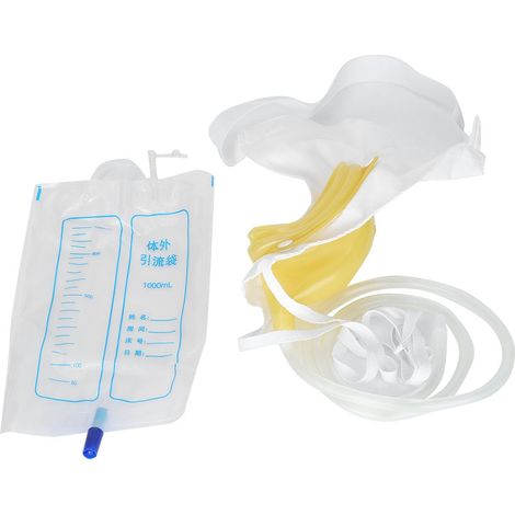 Sac collecteur d'urine en latex pour adultes, urinoir avec poche à cathéter, pour hommes âgés et femmes, modèle 2 (1/5)