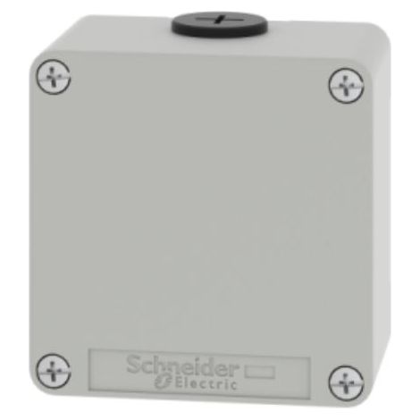 Boite métal vide grise - M20 x2 - non percée - 80x80x51,5 mm - UL cULus - XAPD11