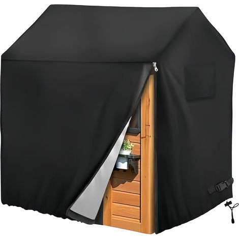 Housse de protection solaire imperméable 210D pour cabane de jeu extérieure – 145 x 145 x 160 cm (1/5)