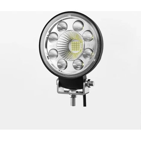 IluminaShop - Foco Proyector LED Redondo 99W 1030V DC IP67 para Coches, Barcos, Caravanas, Maquinas, Campings  Blanco Frio 5500K