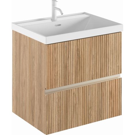 ROYO VORA Mueble 2C+Lavabo Cairo Hickory Nature - Medida: 60 cm - ref: C0078477 (1/2)