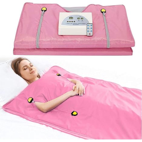 Kit de sauna portatif Couverture de Sauna amincissante professionnelle, couverture de Sauna chauffante imperméable for perte de poids, for Salon de beauté de thérapie Spa à domicile Tente de sauna per (1/5)