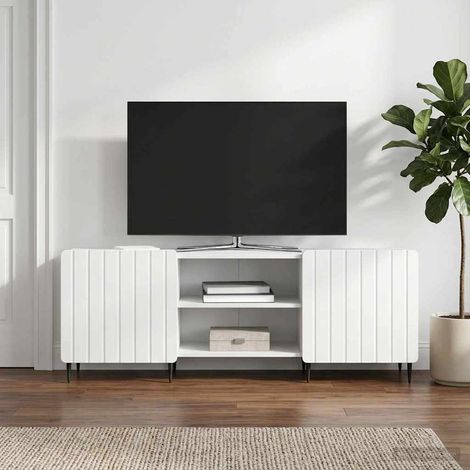 vidaXL Mobile TV Bianco 150 x 31 x 52 cm Legno ingegnerizzato (1/5)