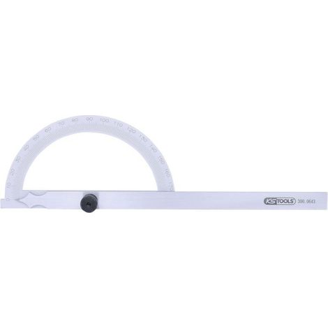 KS Tools Winkelgradmesser mit offenen Bogen, 300mm - 300.0643