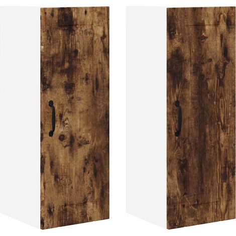 Meubles de Rangement,Armoire de cuisine 2 pcs Chêne fumé 30 x 31 x 80 cm CFW478361 (1/5)