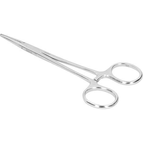 12,5 cm lange Hämostasezange aus Edelstahl, Tierhaarentferner, Fangzange für Nutztiere mit Verriegelung (1/5)