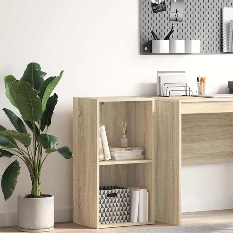 Bookcase Sonoma Oak 40x30x76,5 cm Engineered Wood vidaXL